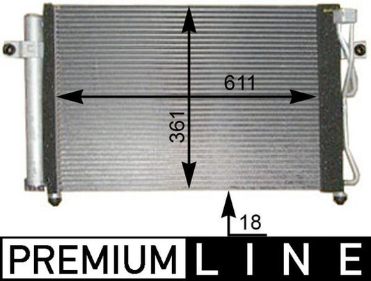 Mahle AC394000P - Condenser, air conditioning