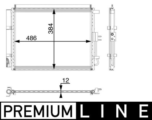 Mahle AC49000P - Condenser, air conditioning