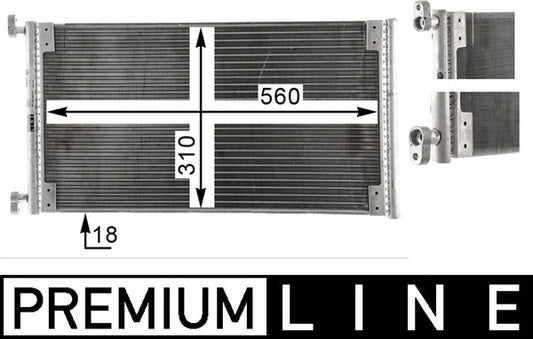 Mahle AC832000P - Condenser, air conditioning