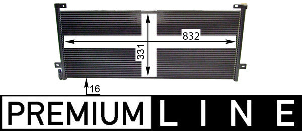 Mahle AC884000P - Condenser, air conditioning
