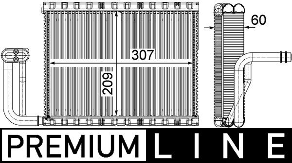 Mahle AE104000P - Evaporator, air conditioning