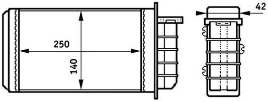 Mahle AH148000S - Heat Exchanger, interior heating