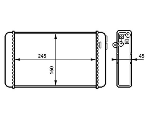 Mahle AH154000S - Heat Exchanger, interior heating