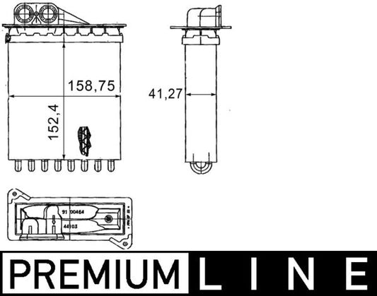 Mahle AH169000P - Heat Exchanger, interior heating