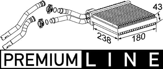 Mahle AH200000P - Heat Exchanger, interior heating
