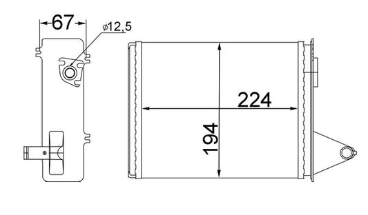 Mahle AH214000S - Heat Exchanger, interior heating
