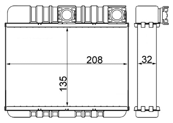 Mahle AH87000S - Heat Exchanger, interior heating
