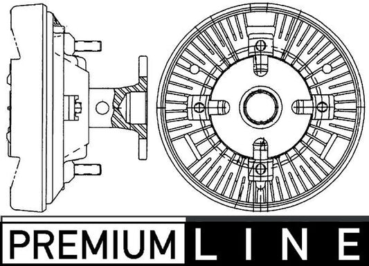 Mahle CFC231000P - Clutch, radiator fan