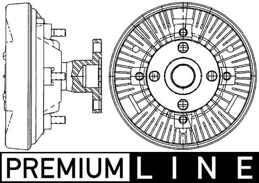 Mahle CFC234000P - Clutch, radiator fan