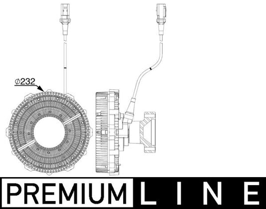 Mahle CFC251000P - Clutch, radiator fan