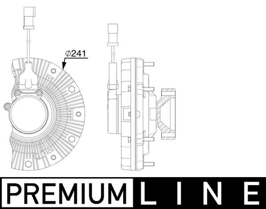 Mahle CFC256000P - Clutch, radiator fan