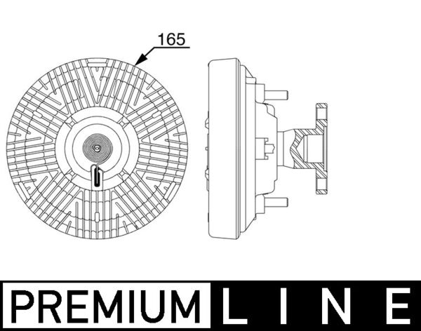 Mahle CFC258000P - Clutch, radiator fan