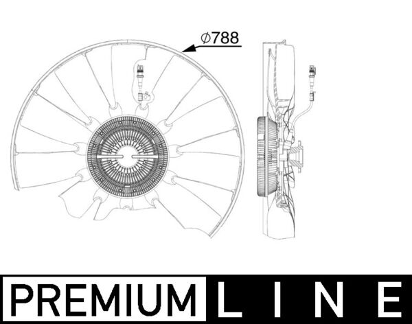 Mahle CFF514000P - Fan, engine cooling