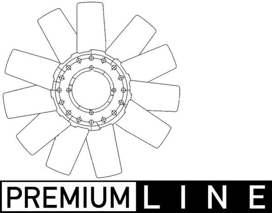 Mahle CFW78000P - Fan Wheel, engine cooling