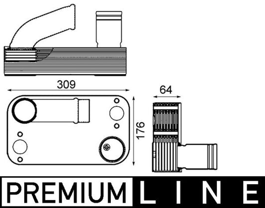Mahle CLC210000P - Oil Cooler, engine oil