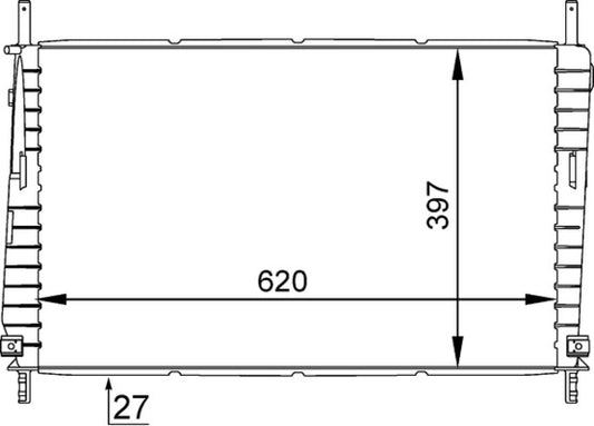 Mahle CR1141000S - Radiator, engine cooling