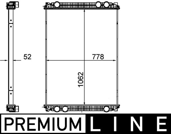 Mahle CR1260000P - Radiator, engine cooling