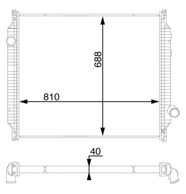 Mahle CR709000S - Radiator, engine cooling