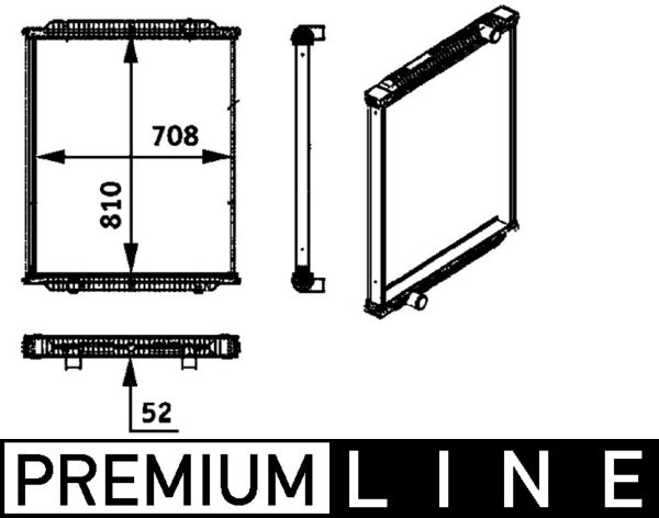 Mahle CR725000P - Radiator, engine cooling