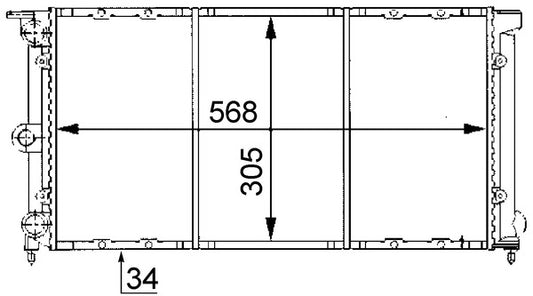 Mahle CR737000S - Radiator, engine cooling