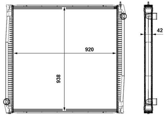 Mahle CR861000P - Radiator, engine cooling