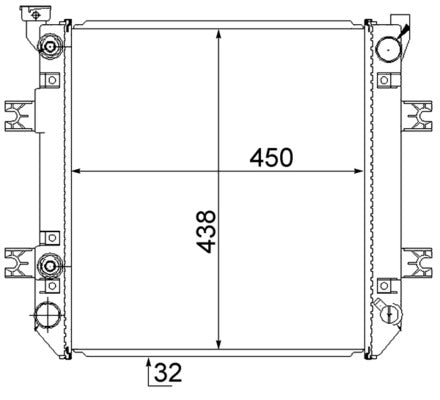 Mahle CR872000S - Radiator, engine cooling