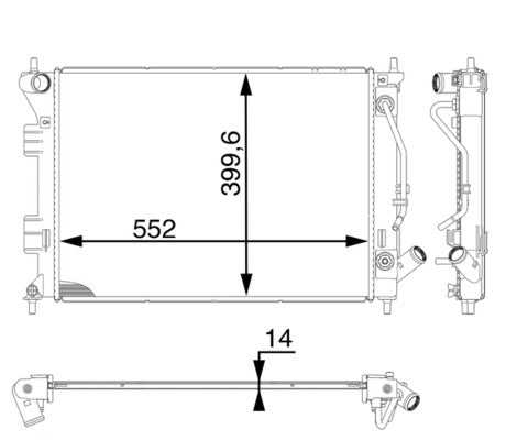 Mahle CR1976000P - Radiator, engine cooling