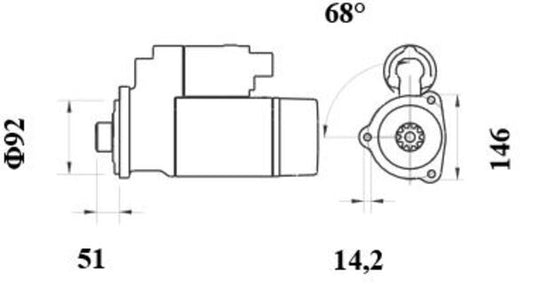 Mahle MS1032 - Starter