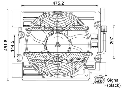 Mahle ACF24000S - Fan, air conditioning condenser