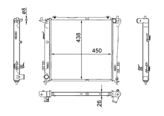 Mahle CR1367000S - Radiator, engine cooling