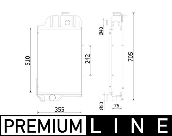 Mahle CR2412000P - Radiator, engine cooling