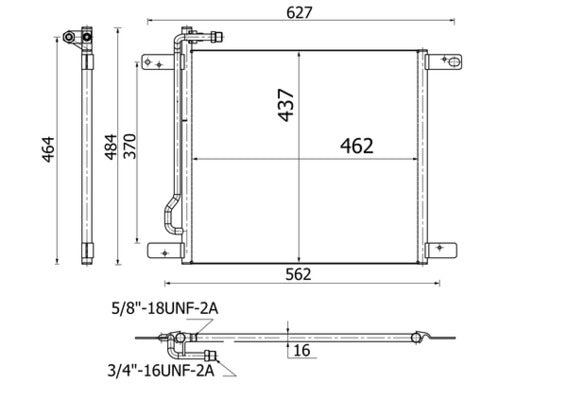 Mahle AC521000S - Condenser, air conditioning