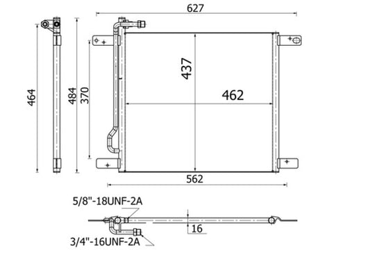 Mahle AC521000S - Condenser, air conditioning