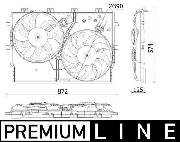 Mahle CFF550000P - Fan, engine cooling