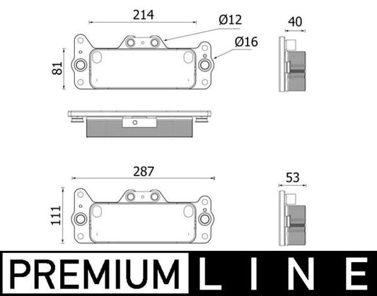 Mahle CLC222000P - Oil Cooler, automatic transmission