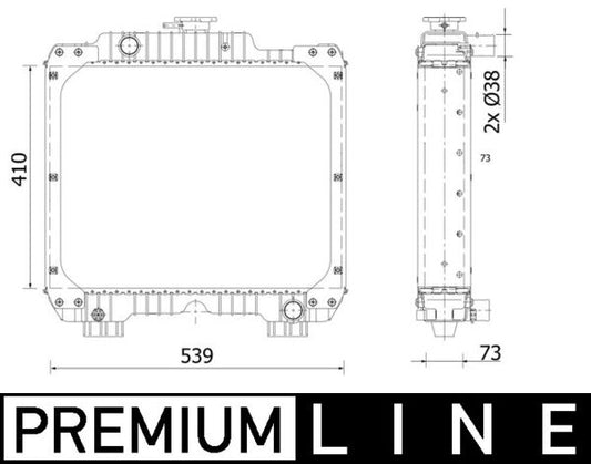 Mahle CR2293000P - Radiator, engine cooling