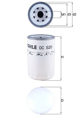 Mahle OC520 - Oil Filter