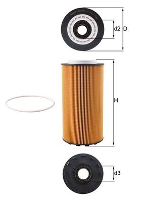Mahle OX1293D - Oil Filter