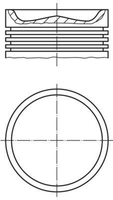 Mahle 0053500 - Piston with rings and pin