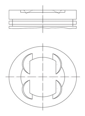 Mahle 681PI00109001 - Piston with rings and pin