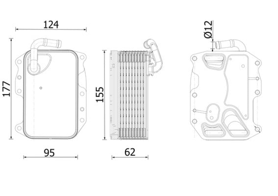 Mahle CLC279000S - Oil Cooler, engine oil
