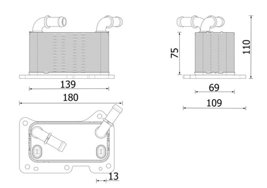 Mahle CLC323000P - Oil Cooler, engine oil