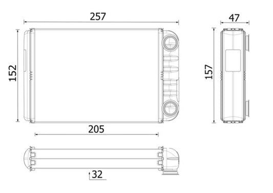 Mahle AH258000P - Heat Exchanger, interior heating