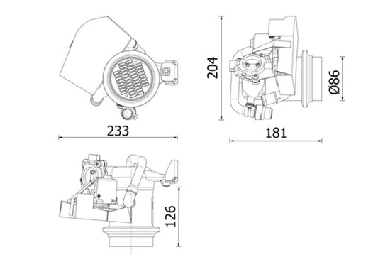 Mahle CE40000P - Cooler, exhaust gas recirculation