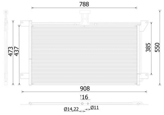 Mahle AC288001S - Condenser, air conditioning