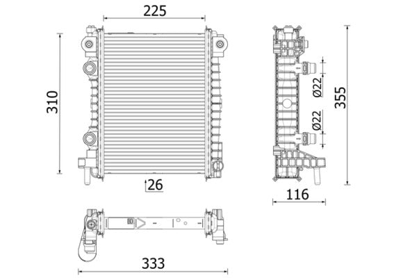 Mahle CR2707000P - Radiator, engine cooling