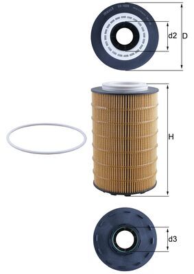 Mahle OX1028D - Oil Filter