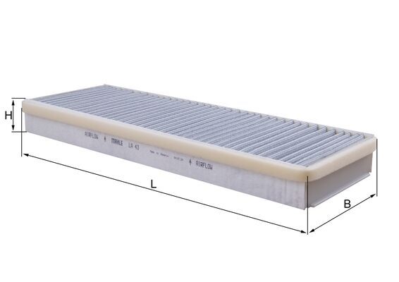 Mahle LA43 - Filter, cabin air