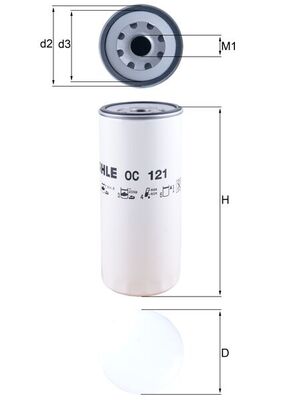 Mahle OC121 - Oil Filter