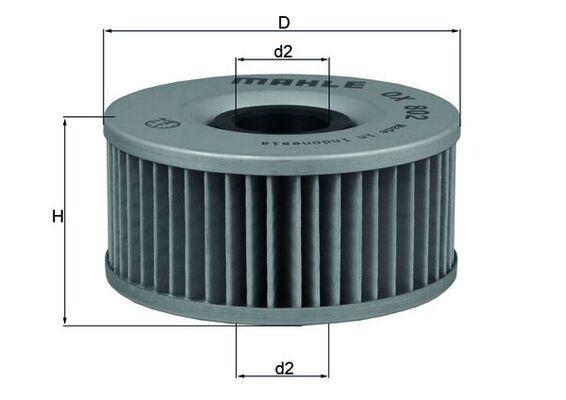 Mahle OX802 - Oil Filter